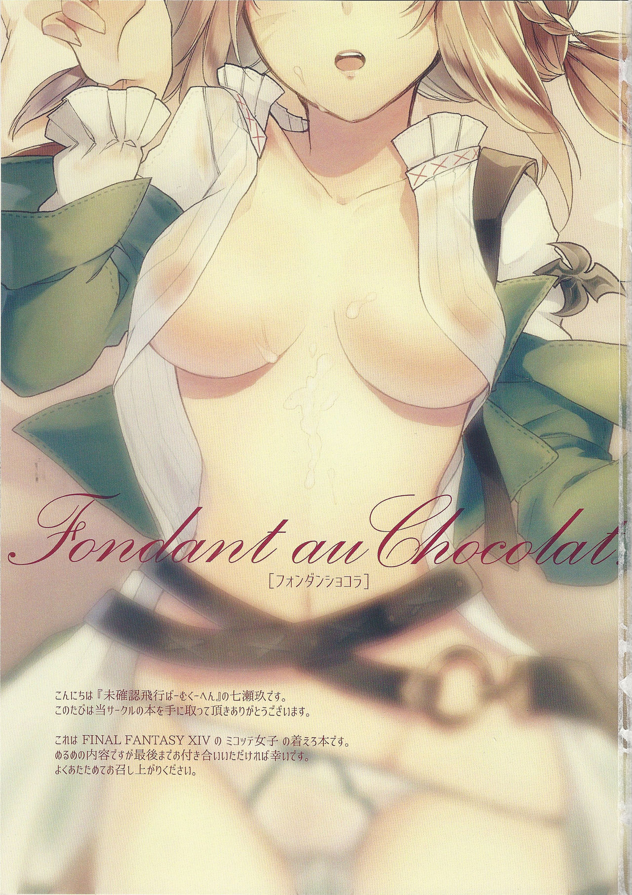 (C91) [Unidentified Flying Baumkuchen (Nanase Kokono)] Fondant au Chocolat. (Final Fantasy XIV) (C91) [未確認飛行ばーむくーへん (七瀬玖)] Fondant au Chocolat. (ファイナルファンタジーXIV)