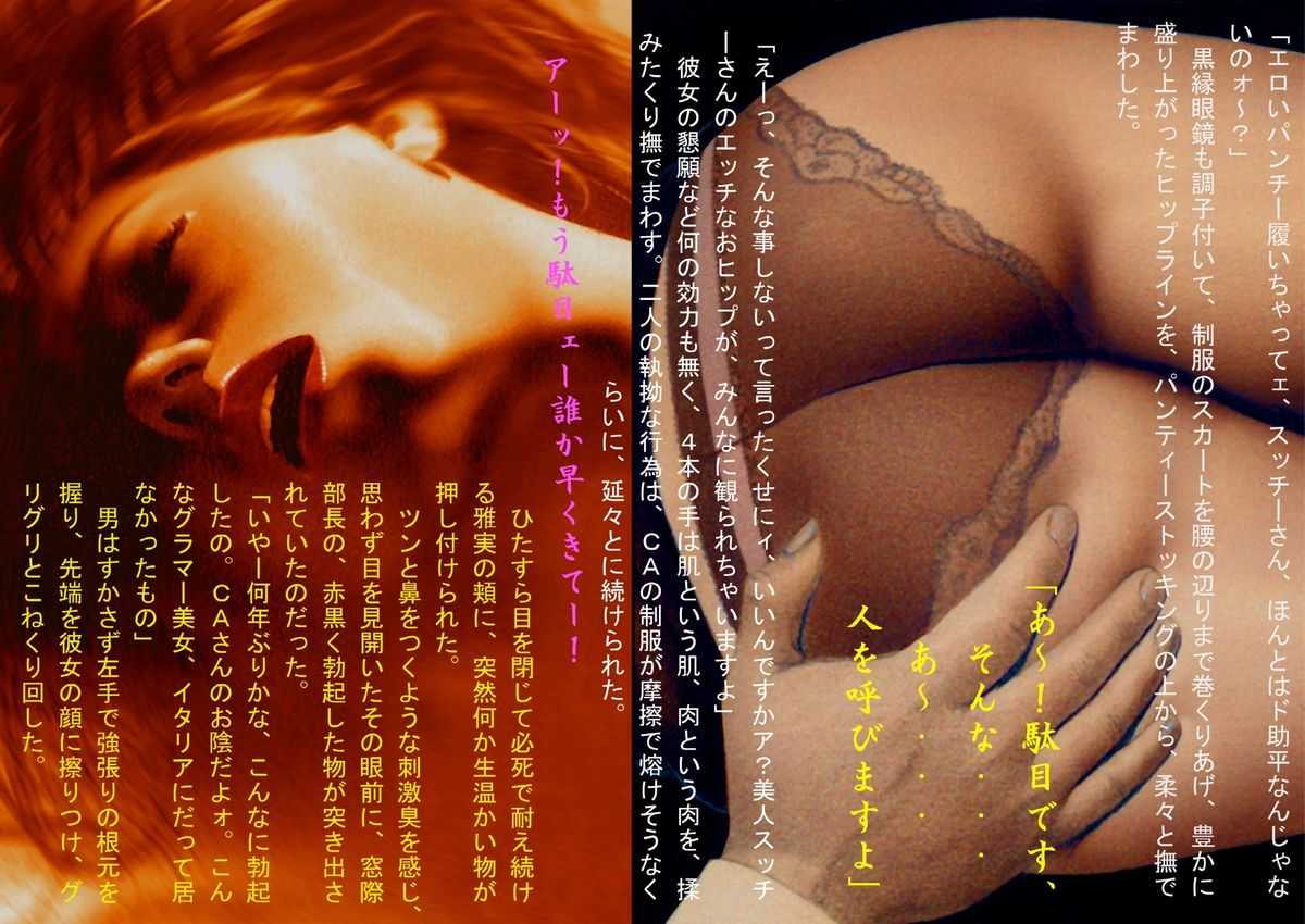 [Fumajime Naohito] ~ 淫ら絵本-(2) ~ 巨乳CA凌辱 ｢夜姦飛行｣ [不真締直人] ～淫ら絵本-(2)～巨乳CA凌辱「夜姦飛行」