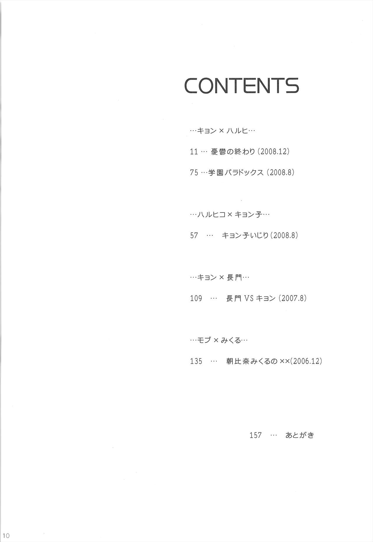 (C80) [KORISUYA (Korisu)] Haruhi Soushuuhen (The Melancholy of Haruhi Suzumiya) (C80) [こりすや (こりす)] ハルヒ総集編 (涼宮ハルヒの憂鬱)