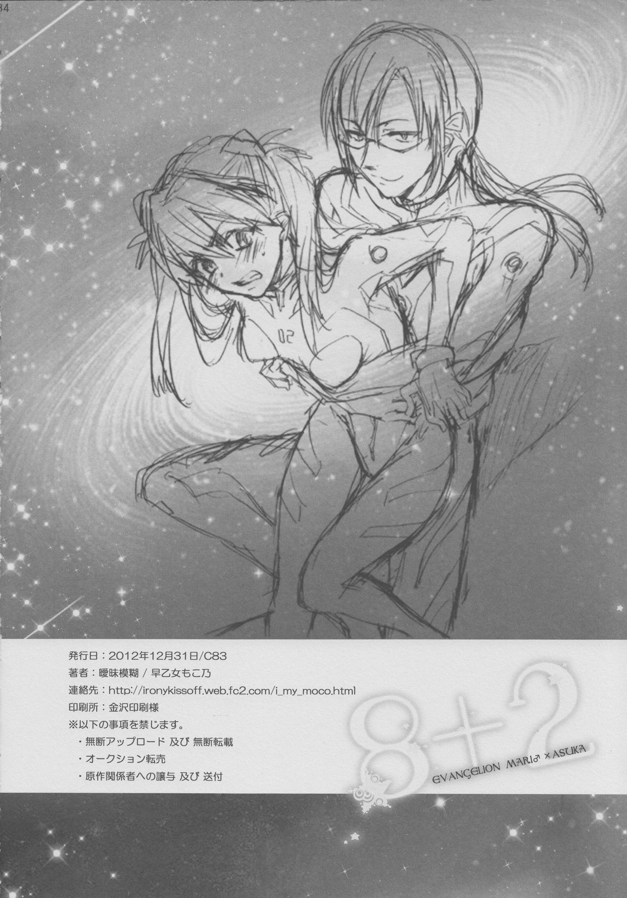(C83) [Aimaimoko (Saotome Mokono)] 8+2 (Neon Genesis Evangelion) (C83) [曖昧模糊 (早乙女もこ乃)] 8+2 (新世紀エヴァンゲリオン)