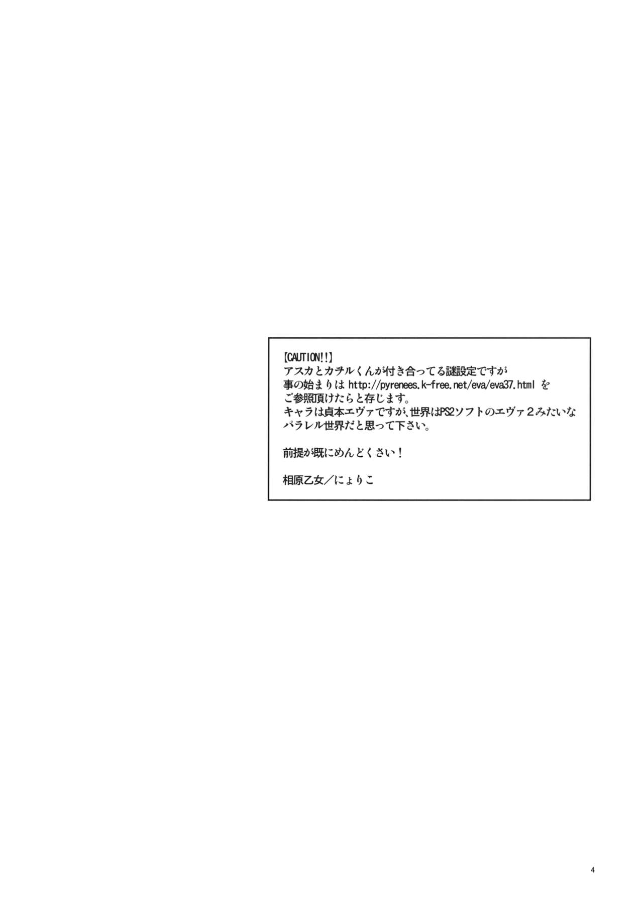 (C84) [Aihara Otome (Nyoriko)] Mendokusai Kanojo. (Neon Genesis Evangelion) (C84) [相原乙女 (にょりこ)] めんどくさいカノジョ。 (新世紀エヴァンゲリオン)