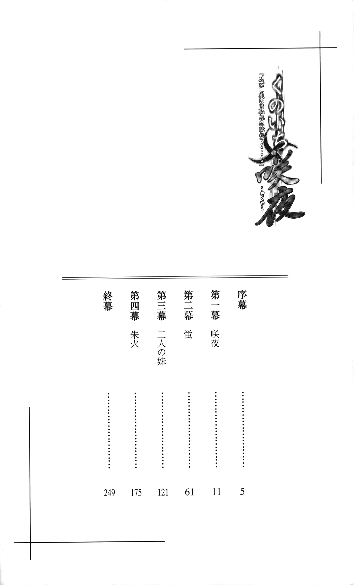 [Kuga Kira × Kawai Masaki] Kunoichi Sakuya 「Shinobishi Omoi ha Chijoku ni Nurete…」 (Original by Lune) [空我綺羅 & 川合正起] くのいち・咲夜『忍びし想いは恥辱に濡れて……』 (原作：ルネ) (パンプキンノベルズ076)