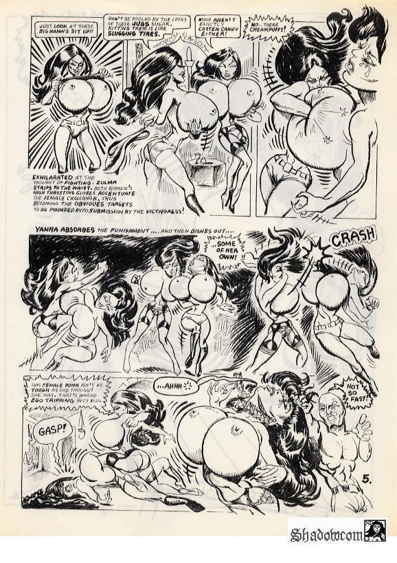 "Leopard Hunt" - Domination Big Bust comic-story (1970-th) Bakunyo